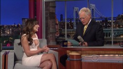 Lea Michele Busty & Leggy On Letterman Lea Michele Busty & Leggy On Letterman
